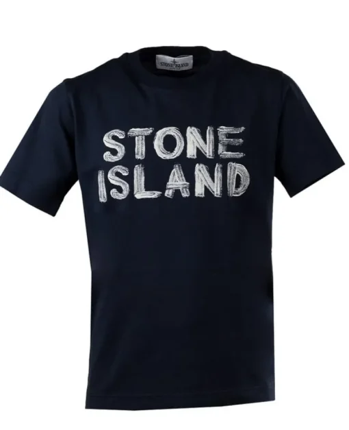 Stone Island T-shirt paint brush logo V0020