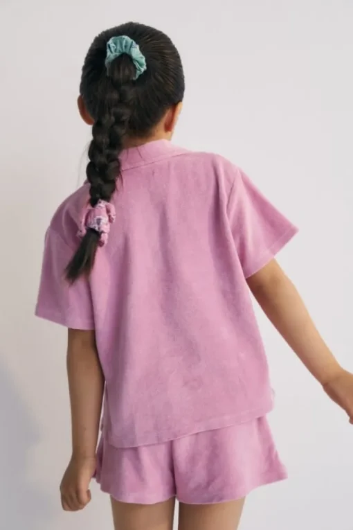 The New Society badstof short roze