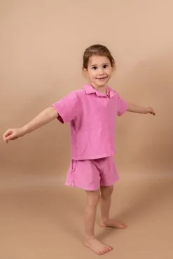 The New Society badstof short roze