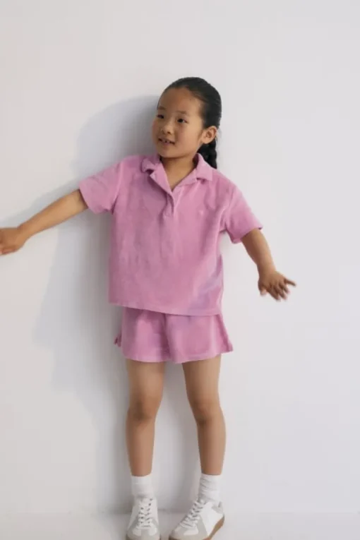The New Society badstof short roze