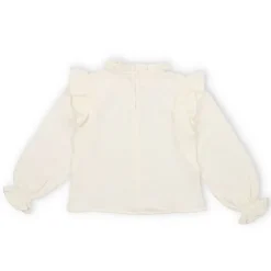 The New Society Glacier muslin ruffle blouse