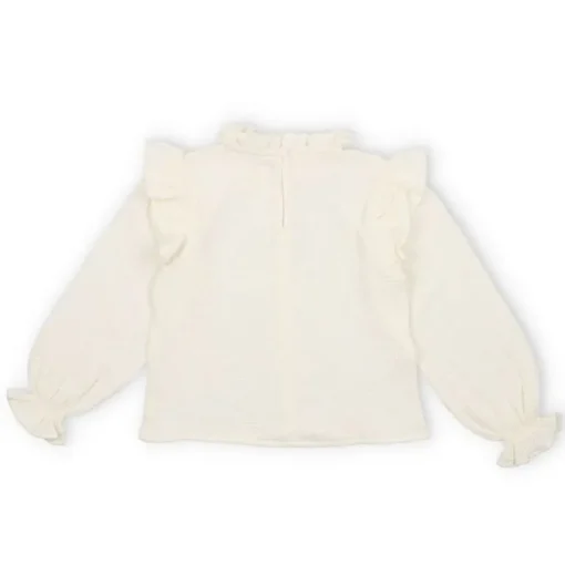 The New Society Glacier muslin ruffle blouse