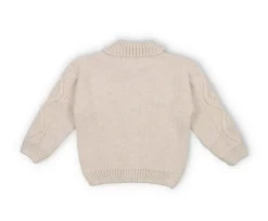 The New Society kabel gebeid vest