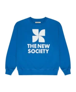 The New Society Mykonos sweater kobalt