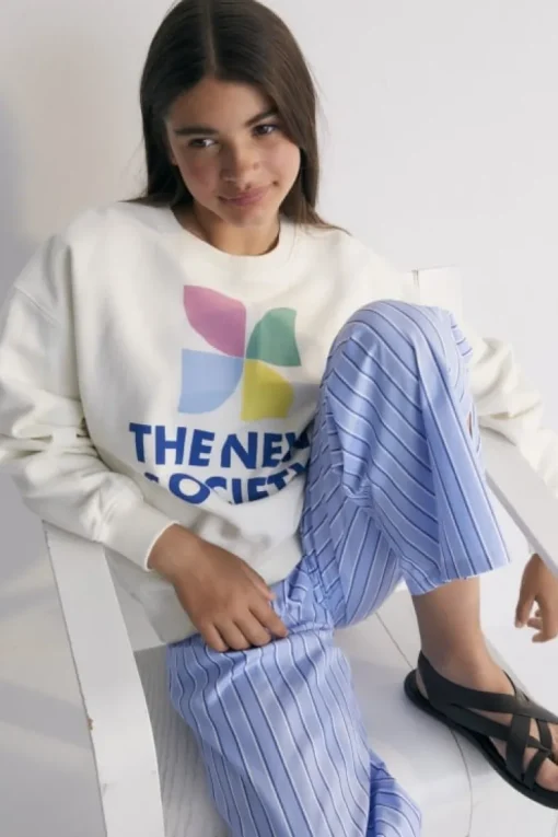 The New Society Mykonos sweater coconut