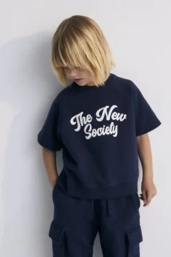 The New Society Pylos korte mouwen sweater