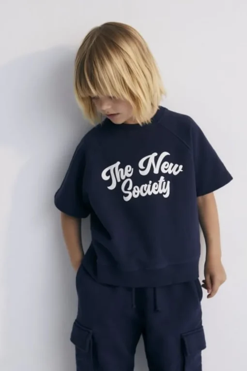 The New Society Pylos korte mouwen sweater