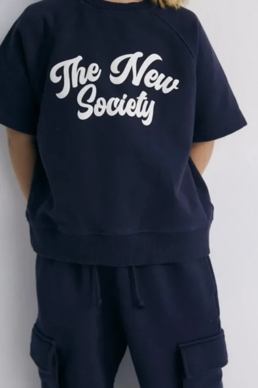 The New Society Pylos korte mouwen sweater