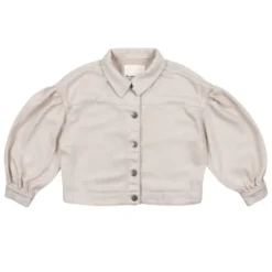 The New Society silver denim jacket
