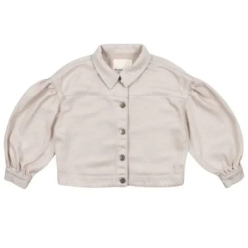 The New Society silver denim jacket