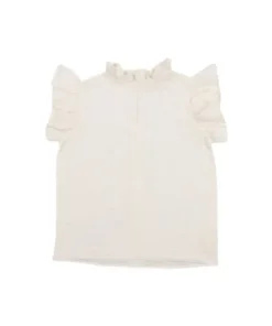 The New Society Spyros muslin blouse coconut