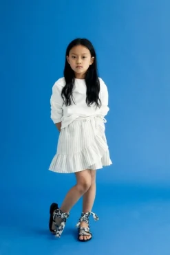 The New Society stripe skirt