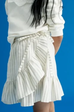 The New Society stripe skirt