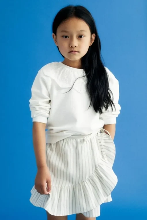 The New Society stripe skirt