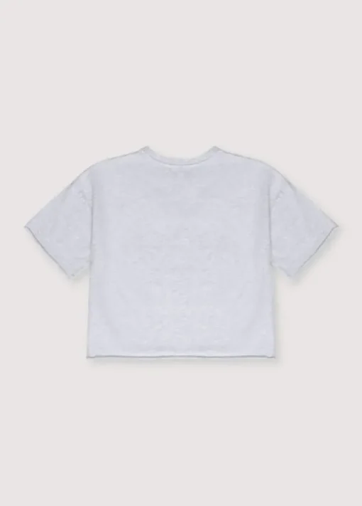 The New Society Zoe cropped T-shirt grey