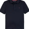 Tommy Hilfiger basis polo donkerblauw