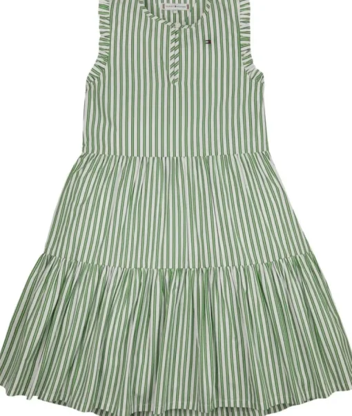 Tommy Hilfiger gestreepte midi jurk