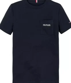 Tommy Hilfiger pocket T-shirt donkerblauw
