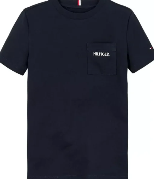 Tommy Hilfiger pocket T-shirt donkerblauw
