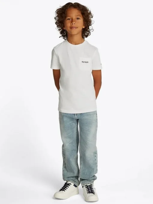 Tommy Hilfiger pocket T-shirt wit