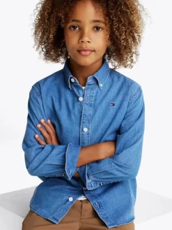Tommy Hilfiger strech denim overhemd