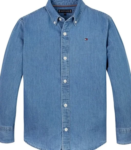 Tommy Hilfiger strech denim overhemd