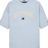 Tommy Hilfiger varsity logo T-shirt lichtblauw
