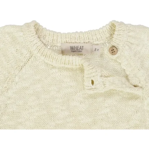 Wheat gebreide korte mouwen top