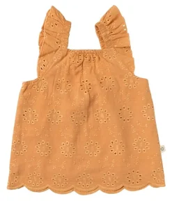 Your Wishes broderie top peach
