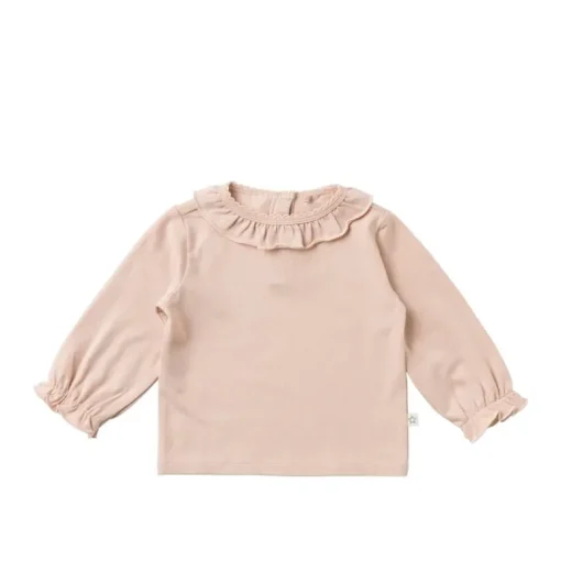 Your Wishes solid ruffle longsleeve
