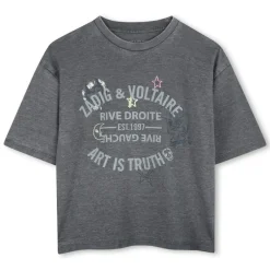 Zadig & Voltaire art is truth T-shirt grijs