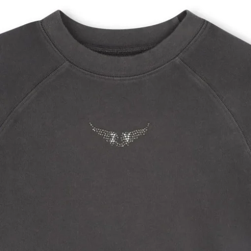 Zadig & Voltaire strass-wings sweater