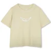 Zadig & Voltaire wings T-shirt lichtgeel