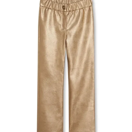 Zadig&Voltaire leather look broek goud