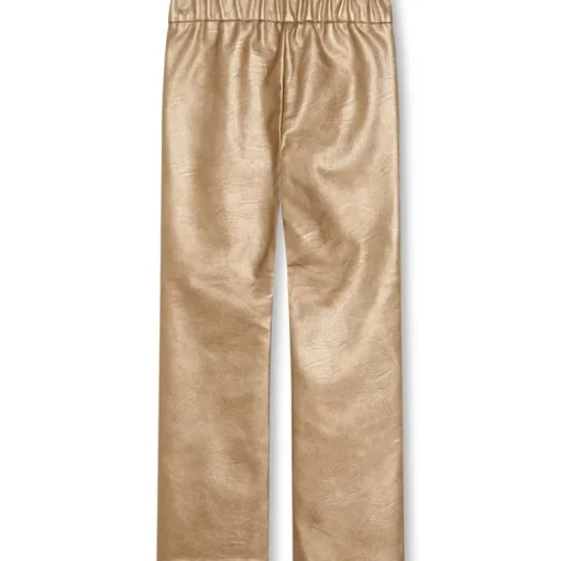 Zadig&Voltaire leather look broek goud