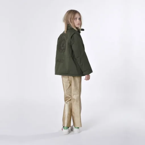 Zadig&Voltaire leather look broek goud