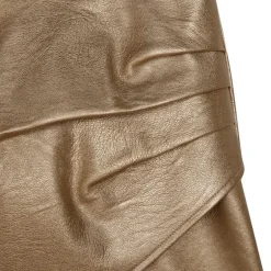 Zadig&Voltaire leather-look rok goud