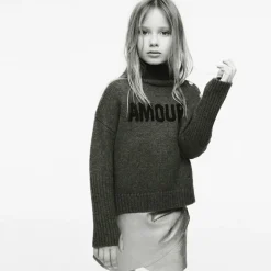 Zadig&Voltaire leather-look rok goud